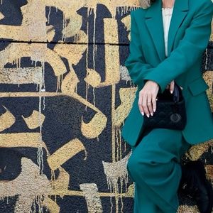 Mango Kelly Green Suit